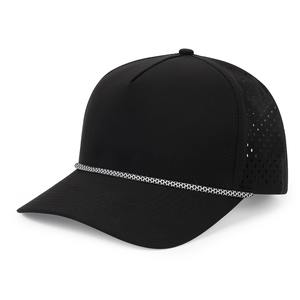 Sombrero impermeable para correr con logotipo personalizado en blanco, sombrero de Golf para hombre, gorra de béisbol perforada con agujero cortado con láser para Deporte de Rendimiento - Product Image 1