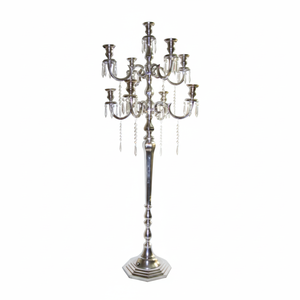 Décoration de Noël, chandelier à 9 bras, nouveau design, gouttes de cristal, porte-bougie, tendance, chandelier fait main, en vente - Product Image 2