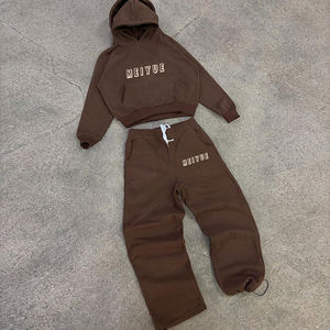 Conjunto de Sudadera con Capucha Oversize de Felpa Francesa Personalizable con Bordado, Unisex, de Doble Capa, con Capucha y Diseño Exclusivo - Product Image 1