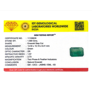 Natural Zambian Emerald 7.9 Carat Loose Gemstone Emerald Cut for Fine Jewelry - Product Image 4