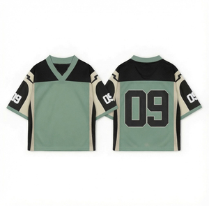 Maillot de football américain personnalisé OEM ODM Fabricant Vêtements d'équipe de qualité supérieure à manches courtes Marque privée Vêtements de sport en gros 100% - Product Image 1