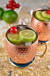 Copper Moscow mule mug set sunrise inlet beverage cups reusable handmade serving mugs premium finish - Product Image 4