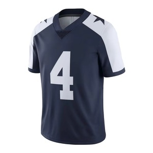 Nouveau style 2026 – Maillots de football américain pour hommes – Vente directe usine – Maillot à manches courtes col en V 100 % polyester - Product Image 2