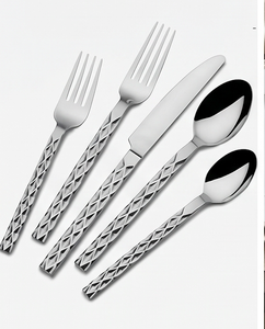 Ensemble de couverts modernes en acier inoxydable avec finition miroir, couteau, fourchette, cuillère, résistant à la rouille, pour dîner de mariage - Product Image 1