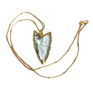 Precio al por mayor RAC Collar de puntas de flecha de ágata natural, Colgantes de puntas de flecha de cuarzo tallado, Joyería de piedras preciosas, Impermeable, Arte folclórico - Product Image 2