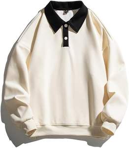 Sudadera Deportiva Personalizada, Transpirable, de Gran Tamaño, de Algodón y Poliéster, con Combinación de Colores, 320 g/m², Tejido Estampado, Manga Larga, para Hombre, Estilo Rugby - Product Image 6