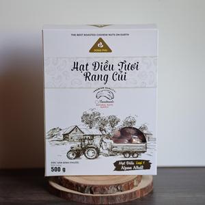Premium Paper Gift Box Dong Phu Organic Cashew <b>Nuts</b> Vietnam W240 Roasted Unique Rich Creamy Nutty Salty Flavor 500g - Product Image 1