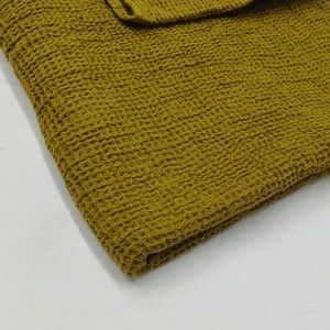 Serviette de bain en coton 100% à texture gaufrée Clay Essence, douce, absorbante, séchage rapide, serviette de spa de luxe - Product Image 4