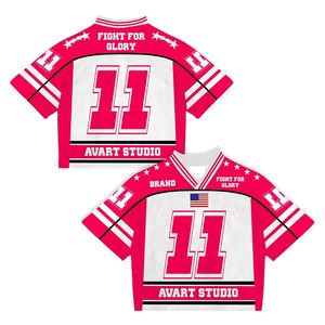 Boxy Fit Mesh <b>Polyester</b> Streetwear Sublimation Screen Print Vintage Oversized Football Soccer Jersey <b>Tshirts</b> for Men - Product Image 1