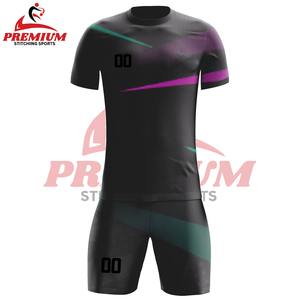 Uniforme de football personnalisé à séchage rapide, antibactérien, 100% polyester, protection UV, manches courtes, respirant, été, haute qualité, personnalisé - Product Image 4