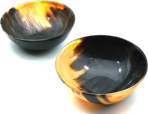 Authentic Handmade <b>Vintage</b> Water Buffalo Horn Bowl Exotic Indian Art Natural Party Customizable Dishwasher <b>Safe</b> Food Contact - Product Image 3