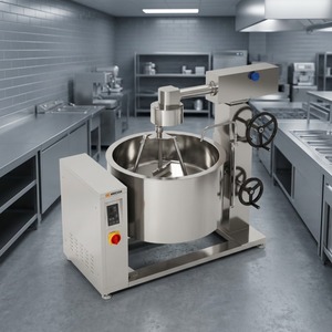 Olla de vapor rotatoria con inducción y camisa térmica Amicook 380V/440V, modelo antiadherente, de bajo consumo, para cocinar al vapor, de gran capacidad. - Product Image 4