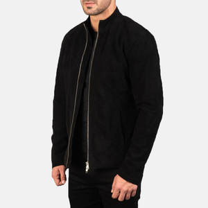 2026 Autumn Winter <b>Suede</b> Plaid <b>Jacket</b> for Men Lapel Slim Fit Casual Bomber <b>Jacket</b> Social Streetwear Windbreaker <b>Suede</b> <b>Jacket</b> - Product Image 2