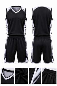 Conjunto de Uniforme de Baloncesto Personalizado para Hombre, Jersey y Pantalones Cortos Transpirables de Secado Rápido, Ropa Deportiva de Equipo para Entrenamiento, Juegos y Prácticas - Product Image 1