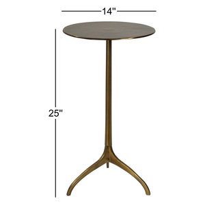 Table de bar ronde élégante avec base à trépied mince, design compact et peu encombrant, construction durable pour une utilisation élégante dans le salon - Product Image 4