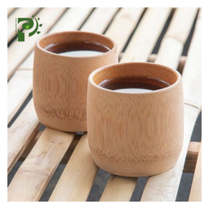 Taza para beber de bambú respetuosa con el medio ambiente, taza reutilizable Natural de 99 DATOS dorados para batidos de café, jugo y agua - Product Image 6