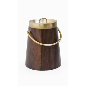Unique Mango Wood Ice Bucket Set of with Ring Handles Insulated Wooden Wine Cooler for Luxury Home Bar and Hotel Party Decor - Product Image 3