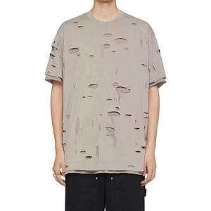Camiseta Oversize de Algodón 100% de Calidad Premium, Fabricada en Fábrica, la Más Vendida, Lisa, Desgastada, con Hombros Caídos para Hombre - Product Image 2