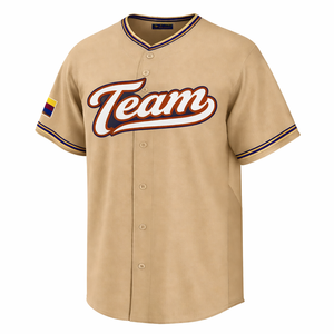 Camiseta de Béisbol Transpirable con Estampado por Sublimación, Ropa Deportiva Cosida Personalizada, Fabricante OEM, Venta al Por Mayor - Product Image 5