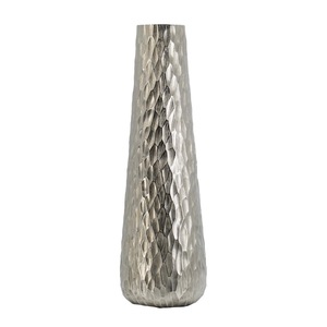 Vase de table long en métal transparent, support décoratif pour fleurs, idéal pour l'affichage en hôtel, prêt à l'emploi, moderne, élégant, stylé, B2B - Product Image 1