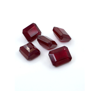 Rubis naturels de Bangkok, octogones calibrés 11x13mm, pierres précieuses de rubis naturelles facettées pour la fabrication de bijoux, prêtes à l'emploi - Product Image 3