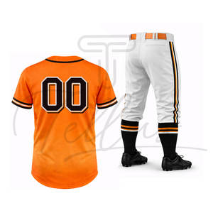 Uniforme de Béisbol Nuevo al Mejor Precio, Conjunto Deportivo 100% Poliéster con Mangas Cortas, Transpirable y Estampado en Venta - Product Image 4