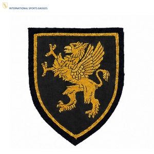 Épingles de sécurité élégantes brodées or pour uniformes, conception personnalisée, qualité supérieure, écologiques, faible MOQ, directement du fabricant, le meilleur - Product Image 1