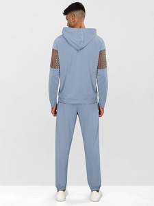 Survêtement slim noir imprimé personnalisé pour homme – Idéal pour le sport et les loisirs - Product Image 3