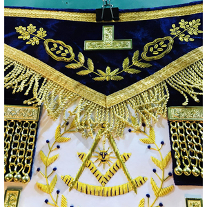High Quality Purple Freemason Masonic <b>Apron</b> - Product Image 4
