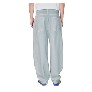 Jean en denim de coton bleu clair coupe droite et ample pour homme – Idéal pour l'été - Product Image 3