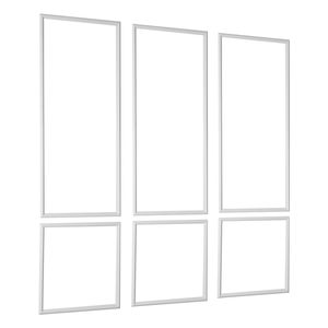 Set di 3 Pannelli Murali in Polistirolo Leggeri e Verniciabili, Facili da Installare, Impermeabili, Profilo Largo per Decorazione - Product Image 1