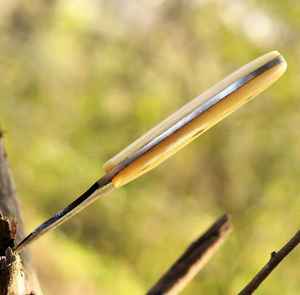 Couteau de chasse à lame fixe en acier Damas, couteau à dépecer avec manche en os, produit professionnel Palace LLC OEM, nouvelle arrivée OEM - Product Image 2