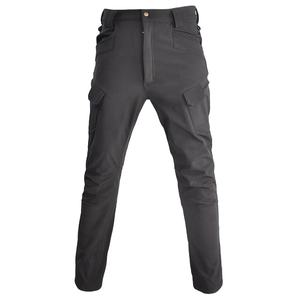 Nouveau haute qualité 2023 personnalisé hommes Cargo pantalon avec poches latérales solide couleur rouge hommes pantalons en vrac entraînement Cargo survêtement pantalon - Product Image 2