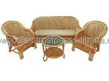Eco-Friendly Ecowoodies Villa Living Room Bamboo Dining Sofa Set 3+1+1 Seater Center Table Modular Storage Modern Design Outdoor - Product Image 6