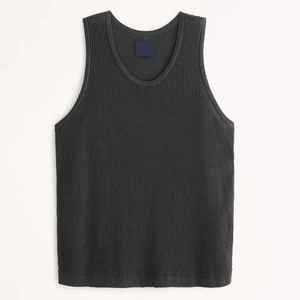 Camiseta sin Mangas Personalizada de Alta Calidad para Gimnasio, con Logotipo Frontal en Tela No Tejida, Cuello en V de Algodón/Bambú, Estilo Casual para Adultos - Product Image 6