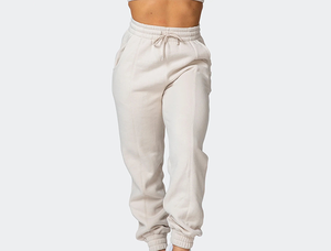 Wholesale <b>Oversized</b> <b>Sweatpants</b> Women High Waist <b>Sweatpants</b> Custom Logo Streetwear Fashion Fit - Product Image 3