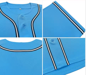 Maillot de baseball et softball tendance, respirant, à séchage rapide, anti-humidité, unisexe, grandes tailles, col en V - Product Image 5