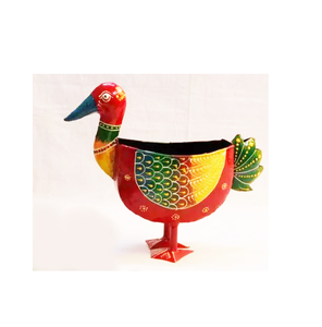 Adorno Decorativo con Forma de Pato de Hierro Multicolor para Decoración del Hogar, Patio, Oficina y Balcón, Venta al por Mayor - Product Image 3