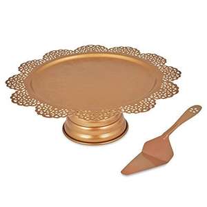 Base Redonda Dorada Brillante para Tartas, para Fiestas, Bodas y Eventos, para Servir Postres, para Utensilios de Cocina - Product Image 1