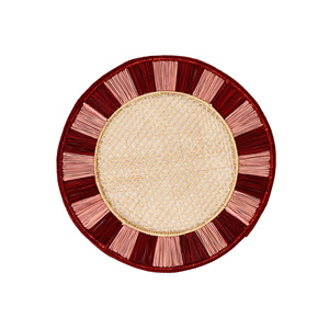 Eco Friendly Raffia Round Placemat Handwoven Decorative <b>Table</b> <b>Mat</b> Boho Dining Room Home Decor Handmade in Vietnam - Product Image 4