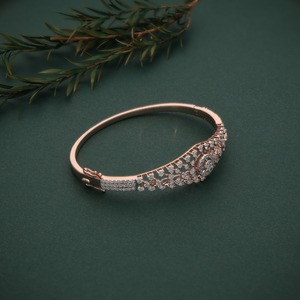 Pulsera de compromiso de oro rosa macizo de 14 quilates con diamantes cultivados en laboratorio para mujer, joyería fina para boda, regalo IGI - Product Image 3