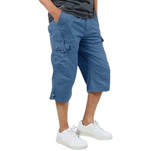 Pantalones CARGO DE 3 cuartos Ropa para correr 6 bolsillos Pantalones con cremallera Venta caliente Personalizar marca Precio barato MOQ bajo Cómodo de moda - Product Image 1