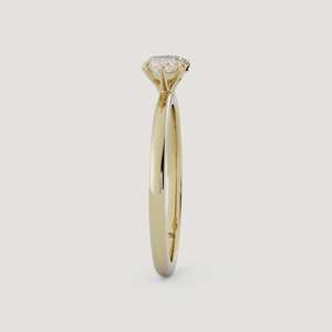 1 Carat Marquise Cut Lab Created Diamond Engagement <b>Rings</b> East West Prong Set 1.7mm <b>Thin</b> Shank Solitaire Bands Custom 14K 18K - Product Image 5