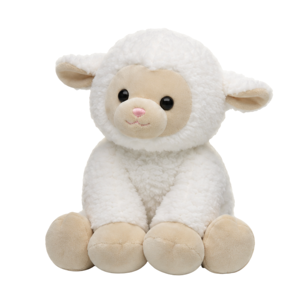 Peluche Agneau Blanc Adorable 30cm, Jouet Doux en Peluche pour Bébés et Enfants, Cadeau Unisexe, Vente en Gros, ODM, OEM - Product Image 3