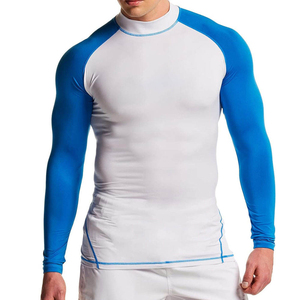 Rashguard en néoprène uni à manches courtes de qualité supérieure pour hommes – Vêtement de sport respirant, antibactérien, protection UV, élégant - Product Image 5