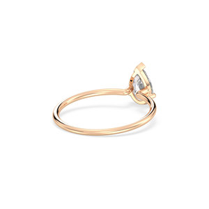 Bague REYES GRA certifiée en argent sterling 925 avec moissanite taille poire de 0,78 carat – Cadeau idéal pour mariage ou anniversaire pour femme - Product Image 4