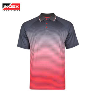 INDEX Men's Orange Black Printed Short Sleeve <b>Polo</b> <b>Shirt</b> <b>With</b> <b>Pocket</b> Casual Sport Wear Regular Fit - Product Image 4