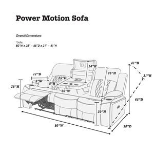 Poltrona Reclinabile Contemporanea in Similpelle Gel Color Carbone, 1 Pezzo, con Funzione Elettrica, Portabicchieri e Braccioli con Vano Portaoggetti per Arredamento Soggiorno - Product Image 6