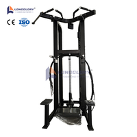 Appareil de musculation commercial en acier Q235 pour exercices des bras, machine de tirage vertical et d'aides aux dips et tractions pour salle de sport
