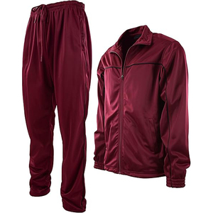 Conjunto de Chaqueta y Pantalones Estilo Urbano con Capucha Ajustable, Hombros Caídos, Corte Holgado, Cortavientos, Traje Deportivo - Product Image 3